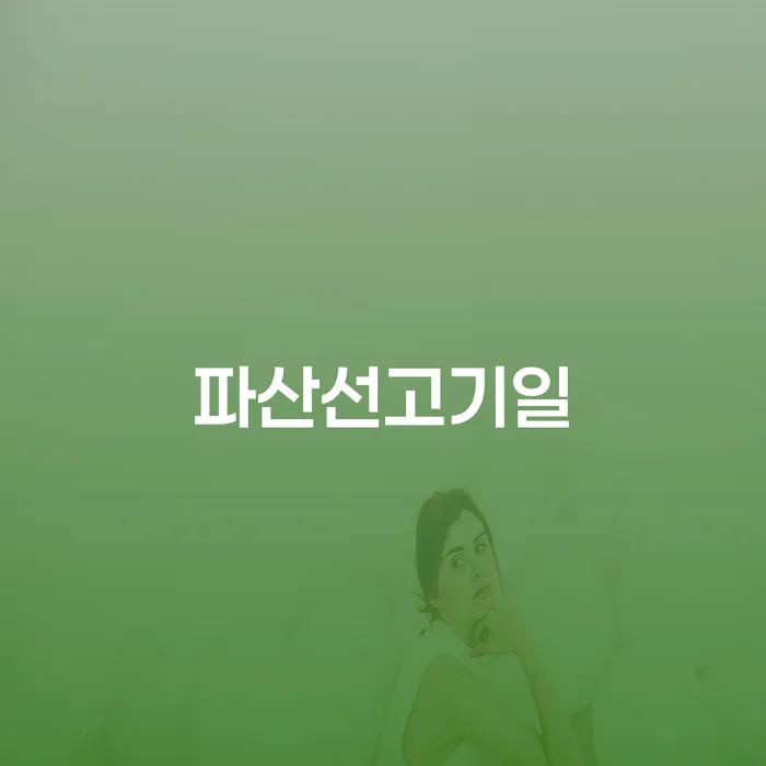 재파산 개인파산 노하우들