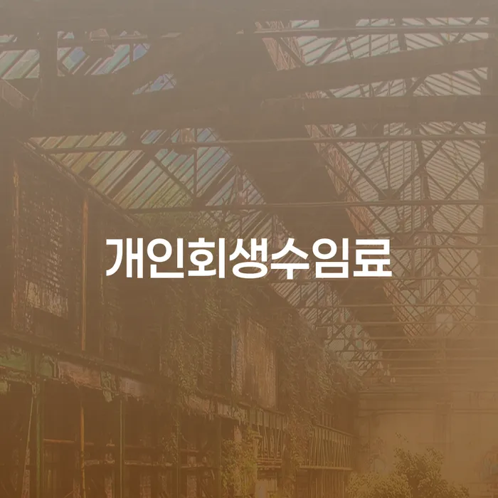 무주군 개인회생변제율 신용회복 필수는