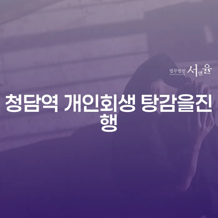 청담역 개인회생 탕감을진행