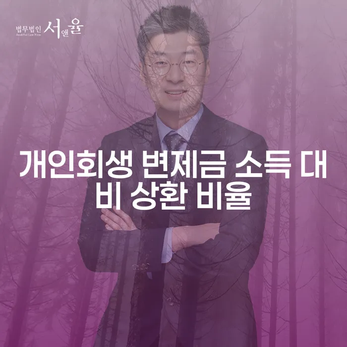 개인회생 변제금 소득 대비 상환 비율은 어떻게 결정될까요?