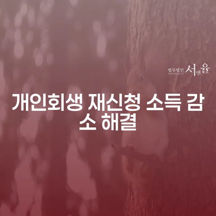 개인회생 재신청 소득 감소 상황, 어떻게 해결할 수 있을까요?